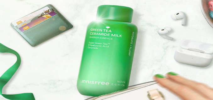 Innisfree luncurkan Green Tea Ceramide Milk Essence dengan Teknologi 3 Detik
