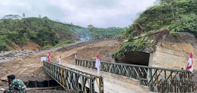 Jembatan Darurat Bailey di Bireuen Dibuka, Akses ke Banda Aceh Kembali Tersambung
