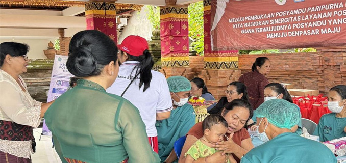 Posyandu Paripurna dan 6 SPM Resmi Dibuka, Denpasar Dorong Kesehatan Publik