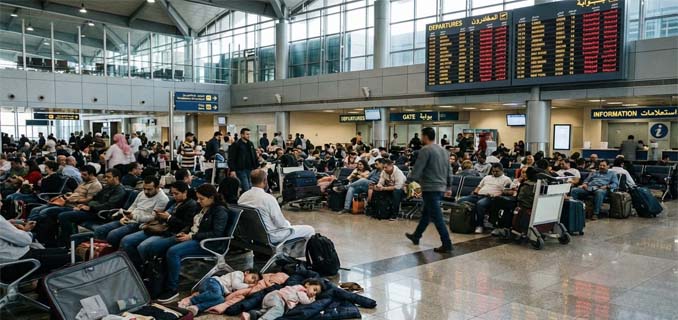 Ratusan Penerbangan Terhenti, Wisatawan Internasional Terjebak di Kuwait International Airport